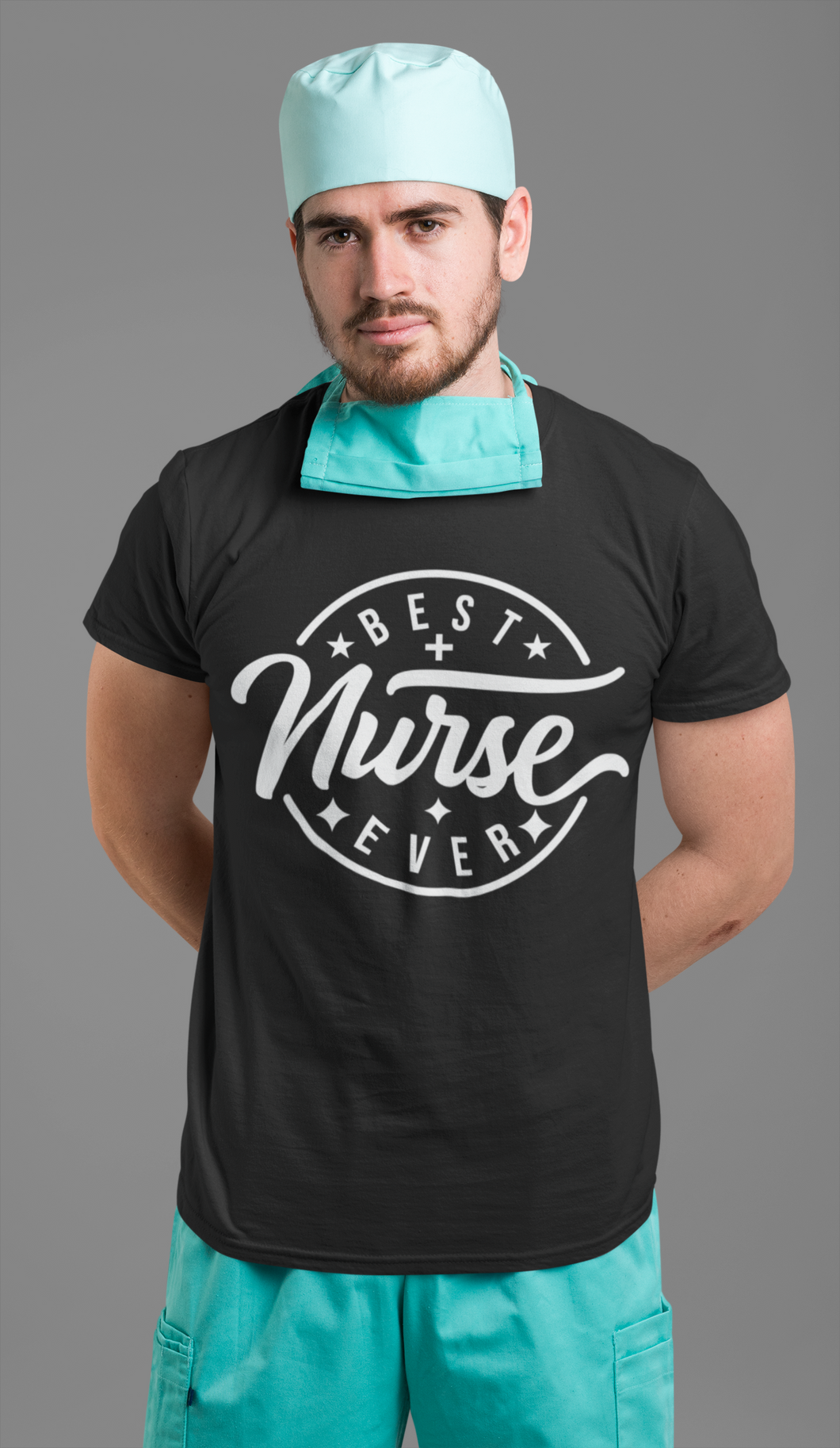 Best Nurse EVER Single Color WHITE Super Soft High Heat Screen Print RTS